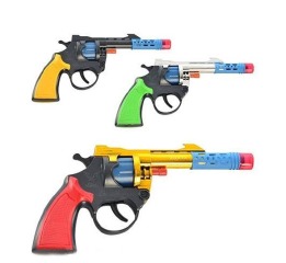 Пістолет A 2M на пiстонах, с глушителем, 3 кольори, в кульку, 16-10-2см