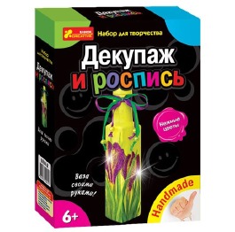 Декупаж 'Нежные цветы' (Бутылка) 6550-2
