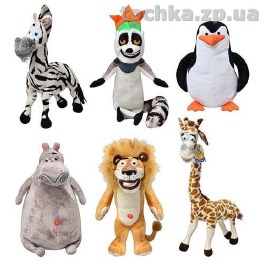 Мягкая игрушка 0385А (Мадагаскар), муз, 30см