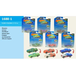 Машина Hot Wheels, 6 видов, 1688-1М