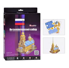 Пазлы 3D C 140 H Петропавловский собор, 37дет, в к