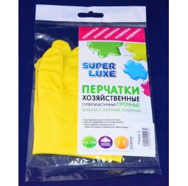 Перчатки резиновые хоз Super Luxe (S) 1 пара