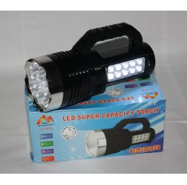 Фонарик LY-818, аккум, 15+10 LED, 2 режима, 21-10