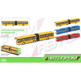 Автобус металл 7781 'АВТОПРОМ' в коробке  26*7*7см