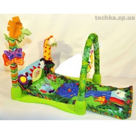 Коврик 3059 подвеска животные, муз, на бат-ке, 54-