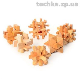 Деревянная игрушка Головоломка 0669, 6 видов, 9-9-