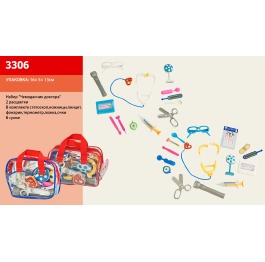 Доктор 3306 стетоскоп, ножницы,пинцет, шприц,…в су