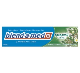 Зубная паста Blend-a-med 'БИО Травяной сбор' 100 мл. Зубная паста Blend-a-med 'БИО Травяной сбор' 100 мл.
