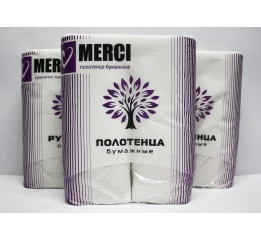 Полотенце 'MERCI' белое