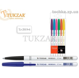 Набор шариковых ручек Tukzar, 6 штук, 6 цветов, 0,7 мм, 2019-6
