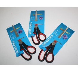 Ножницы №9500 с 2 цв. руч.на листе 12 шт