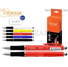 Ручка шариковая автоматическая  Tukzar «FORTE», 12 шт.,синий, 0.7 мм., 2078