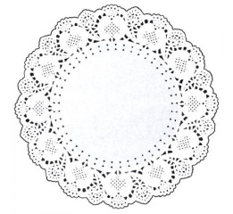 Салфетки бумажные ажурные кондитер круг 12шт/уп 11
