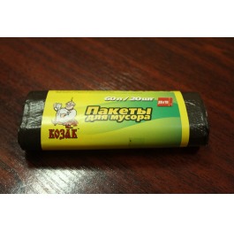 Пакеты для мусора 'КОЗАК' 60л/20