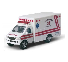 Машина металл 'KINSMART' KS5259W  'AMUBULANCE', в