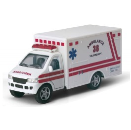 Машина металл 'KINSMART' KS5259W  'AMUBULANCE', в