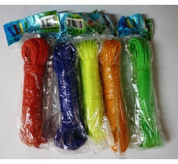 Верёвка хоз. 5-20 РЕ 4цв 5мм*20яр в кл.