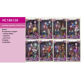 Кукла 'MH' HC186128 8 видов, набор обуви, зеркало,