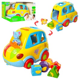 Игра 9198 машинка,21см,логика,муз(рус),свет,сортер