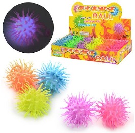 Е-ежик игрушечный 'Flame ball', 6 цветов, 9 см. 0402-1