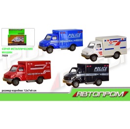 Машина металл 7839 'АВТОПРОМ' 4 цвета, в коробке 1