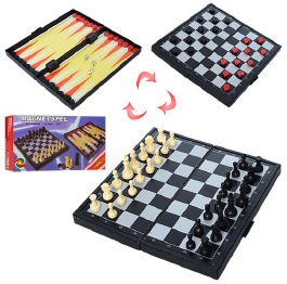 Шахматы THS-066  3в1, магнитные(шахматы), в кор-ке
