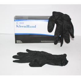 Перчатки нетриловые KleenHand(черные) р.M,L(50пар)