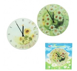 Часы настенные кухонные 'Цветы'