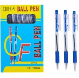 Ручка шарик маслян.автомат CHIFON,синяя, CF106A(50