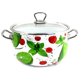 Кастрюля эмаль.4,0л'Мохито' Турция