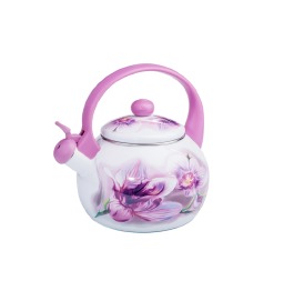 Чайник эмаль'Розовая орхидея' 2,2л со свистком