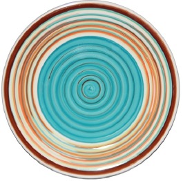 Тарелка  Полоска голубая 20 см керамика