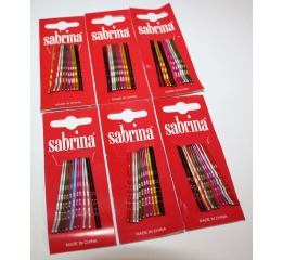 Невидимка N-711 разноцветная, 12шт на листе