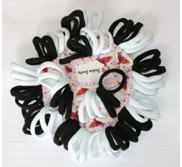 Резинка DZ-5 черные+белые (6шт)