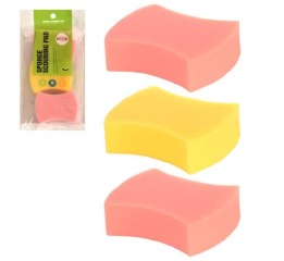 Губки-спонжи косметические 3шт/наб J00685 (150наб)