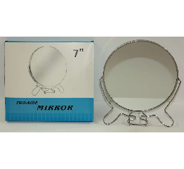 Зеркало №3МК-7 мет с увел 2 стор круг серебро сред