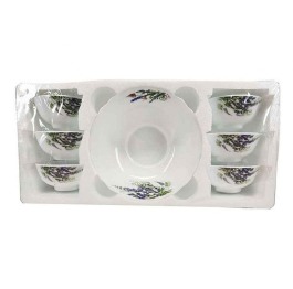 Набор салат.7 пред.'Лаванда' стеклокерам 6/ящ