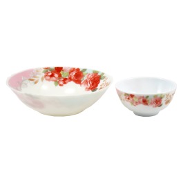 Набор салат.7 пред.'Роза' стеклокерам