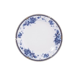 Тарелка 'Голубая роза'№8,20см,фарфор