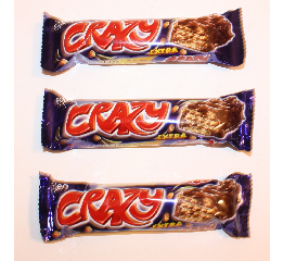 Вафли 'Crazy'30гр Шолен (24шт*6)УП