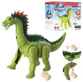 Динозавр 9789-64  34см, звук,свет,ходит,несет яйца