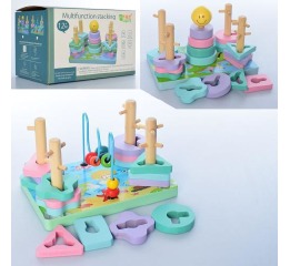 Деревянная игрушка Геометрика MD 2112  2вида (пира