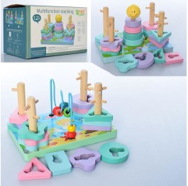 Деревянная игрушка Геометрика MD 2112  2вида (пира