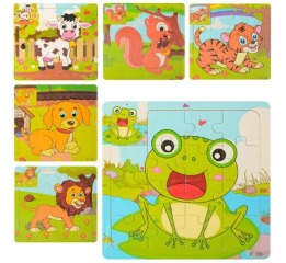 Деревянная игрушка Пазлы MD 1221  животное, микс в