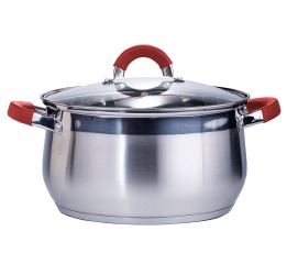 Кастрюля нерж.3,0л 'ZAUBERG' RED