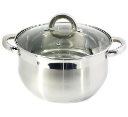Кастрюля нерж.6,0л'ZAUBERG' ябл.
