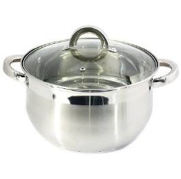 Кастрюля нерж.6,0л'ZAUBERG' ябл.