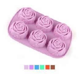 Форма для выпечки силикон'Розочки'6шт/л 26*17,5*3с