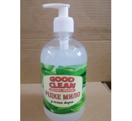 Мыло жидкое 'GOOD CLEAN'Алое вера ,ДОЗАТОР 500мл