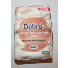 Мыло Dobra туалетное Увлаж. крем 70гр*4шт